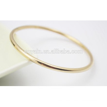 Cheap round simple gold bangle bracelet design